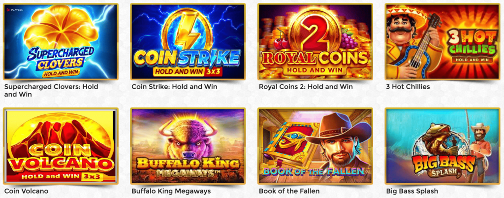 Categor&iacute;as actuales de Unique Casino en l&iacute;nea